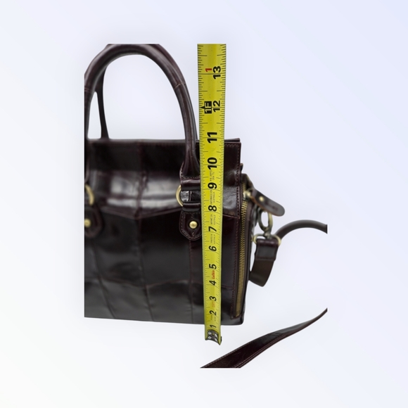 Cobbler Legend Brown Leather Bag Crossbody Satchel Organizer Purse - Picture 11 of 16